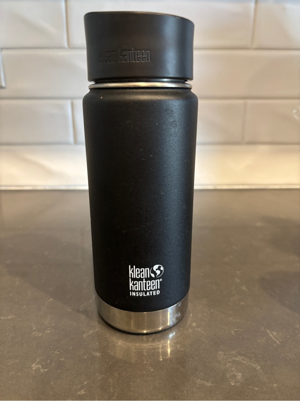 Klean Kanteen Insulated Bottle with Coffee Cap With Kicking Horse Coffee Logo